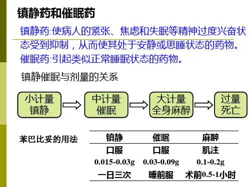 镇静催眠药抗癫痫及抗精神失常药