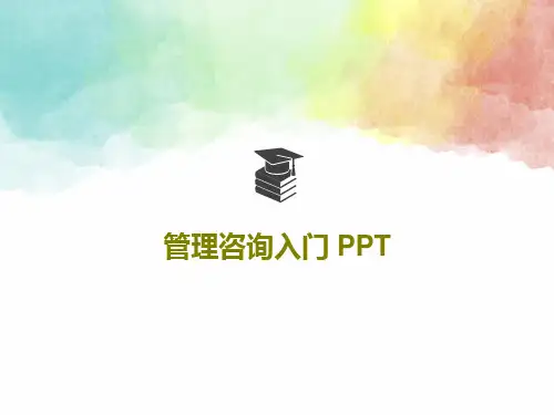 管理咨询入门 PPT共115页文档