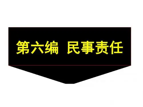 第二十三编民事责任概述-PPT精选文档