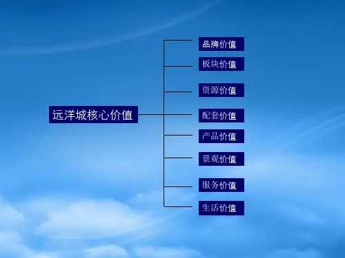 远洋城项目核心卖点梳理