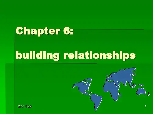 跨文化交际chapter6优秀课件