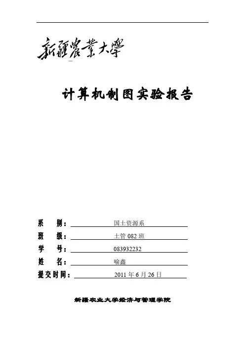 MapGis作图实验报告