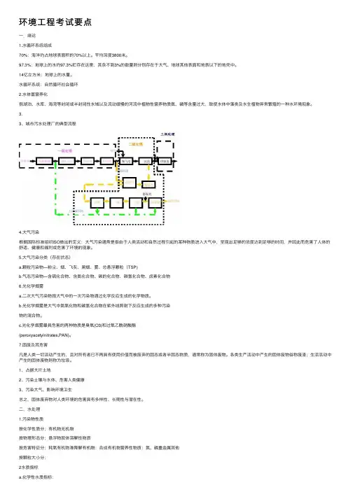 环境工程考试要点