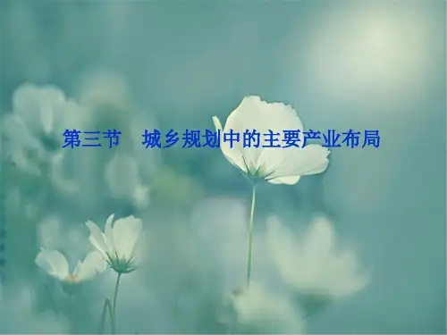 城乡规划中的主要产业布局中小学PPT教学课件