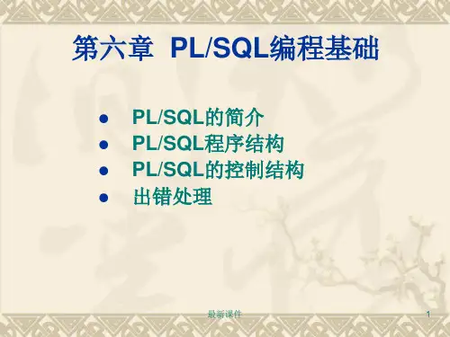 第6章 PL-SQL编程基础(2)ppt课件