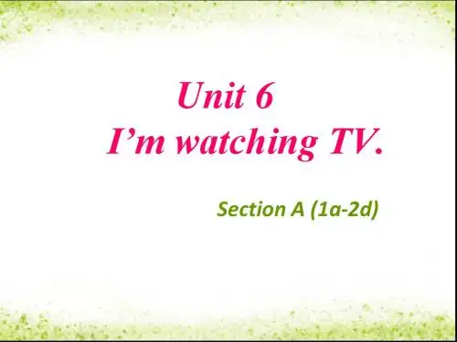 七年级下 (新)Unit_6_I'm_watching_TV公开课课件