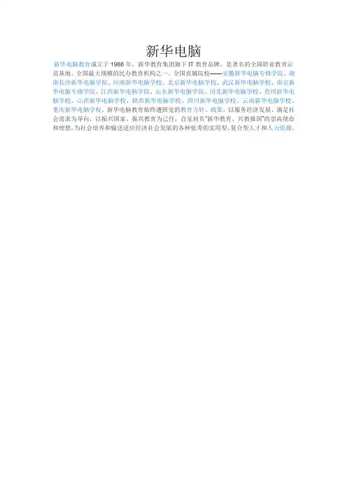 新华电脑