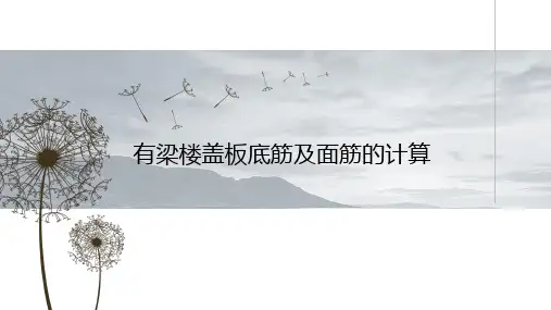16G101图集-有梁楼盖板底筋的计算