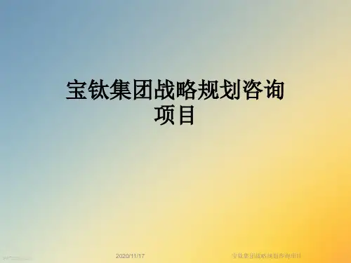 宝钛集团战略规划咨询项目