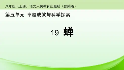《蝉》【公开课教学PPT课件】