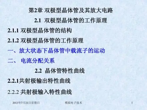 第2章双极型晶体管及其放大电路