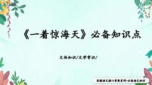 《一着惊海天》必备知识点