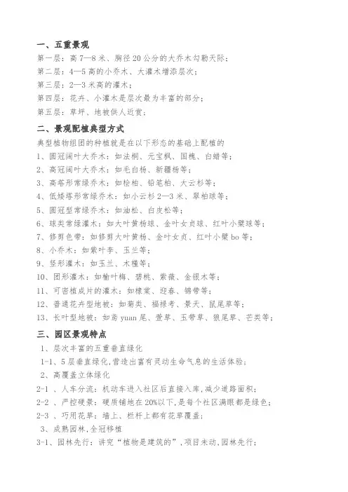 龙湖植物配置分享