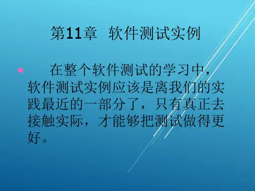 软件测试第11章