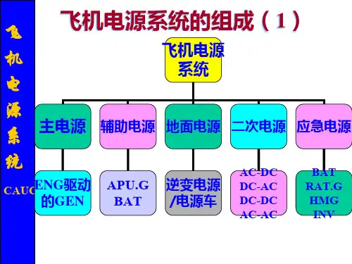 航空电气概论飞机电源系统概述.