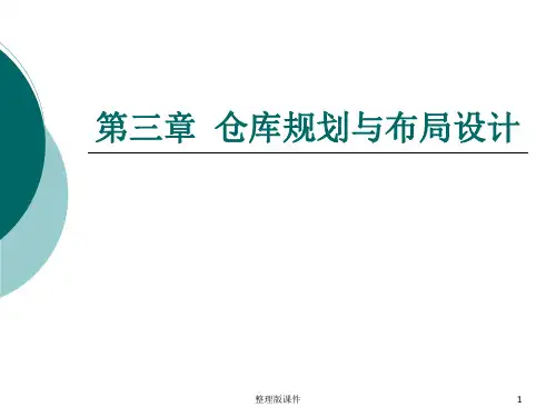 第三章_仓库规划与布局设计[]ppt课件