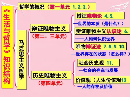 高考政治一轮复习 第四课 探究世界的本质课件