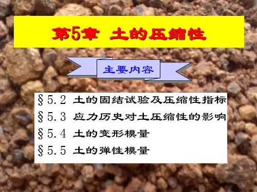 土的压缩性教学课件PPT