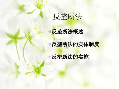 经济法第七章反垄断法