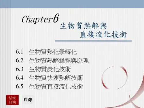 ch6生物质热解与直接液化技术.ppt