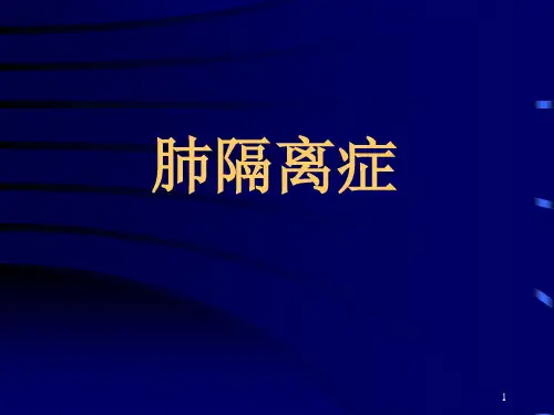 肺隔离症医学PPT课件