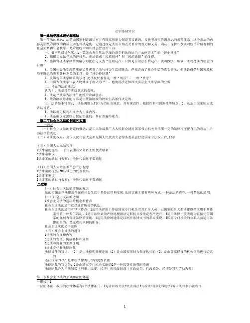法学基础知识