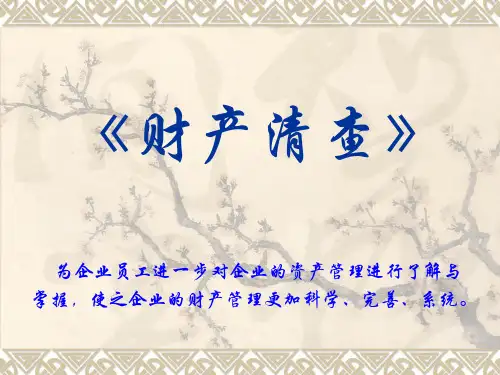 财产清查及盘点课件.ppt