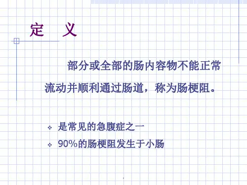 肠梗阻病人的护理完整版本ppt课件