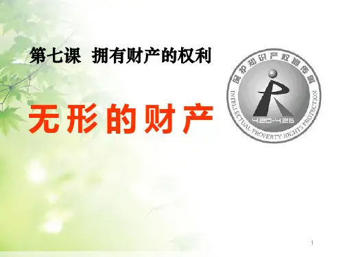 人教版八年级思想品德下册课件 无形的财产