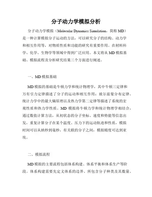 分子动力学模拟分析