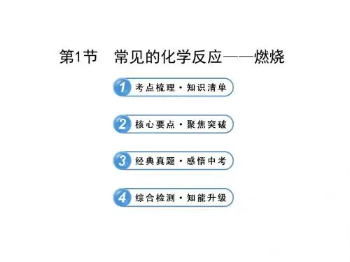 2013版中考化学(沪教版)全程复习方略配套课件：第4章 认识化学变
