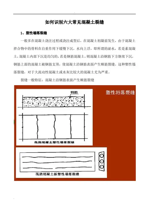如何识别六大常见混凝土裂缝