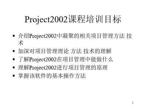 Project课程培训目标