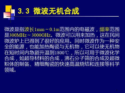 微波合成ppt课件