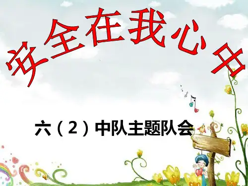 安全在我心中主题班会ppt课件