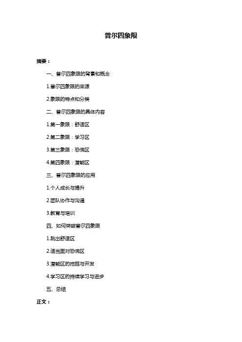 普尔四象限