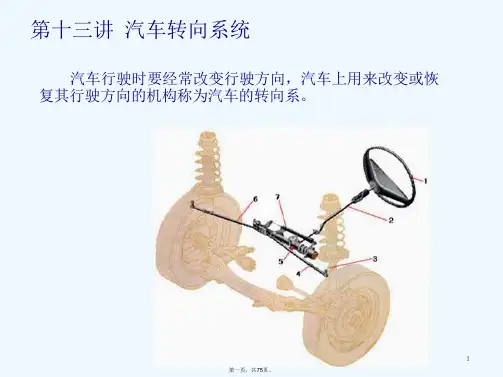 汽车构造教学课件PPT汽车转向系统