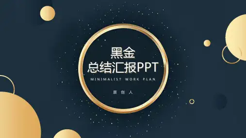 黑金风总结汇报(多张PPT)