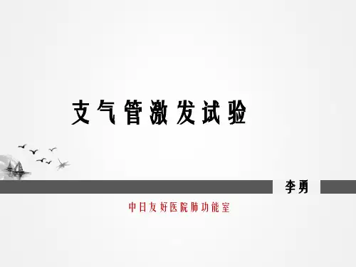 支气管激发试验