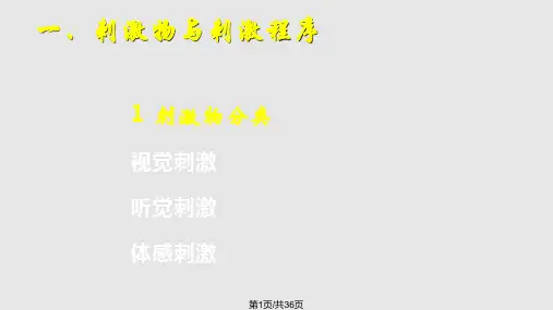 ERP实验设计与数据分析PPT课件