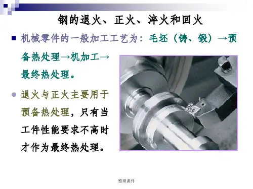 钢的退火、正火、淬火和回火