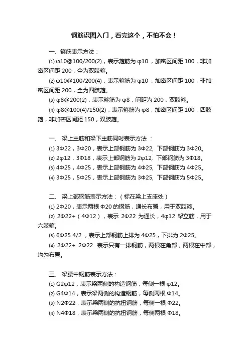 钢筋识图入门，看完这个，不怕不会！