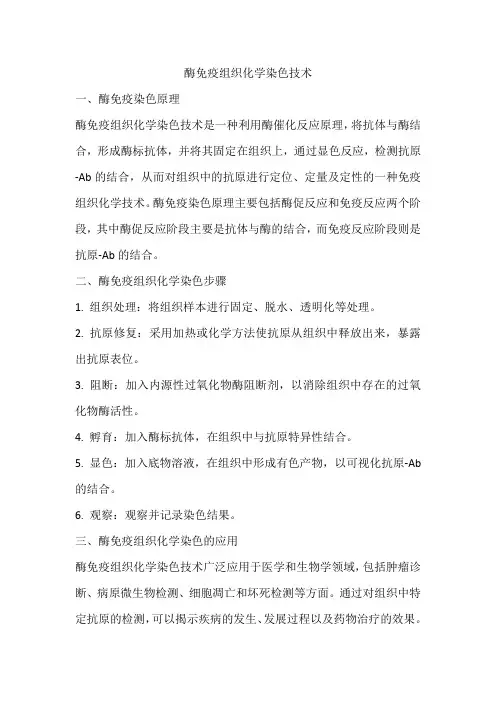 酶免疫组织化学染色技术