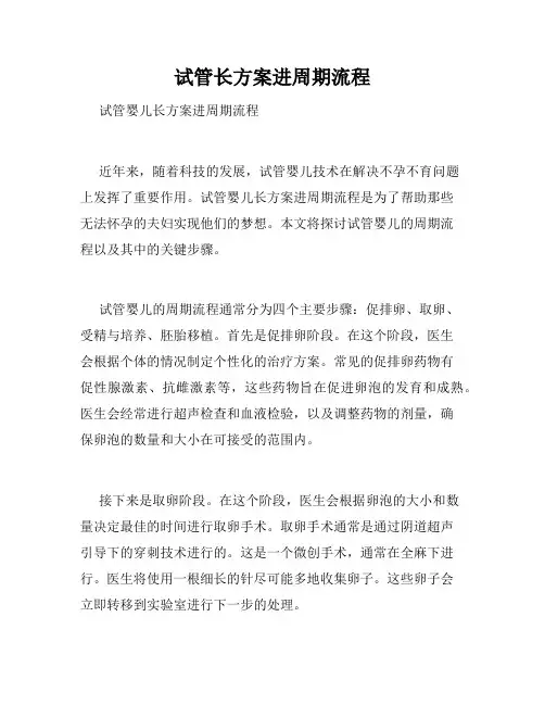 试管长方案进周期流程