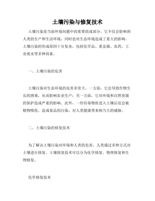 土壤污染与修复技术