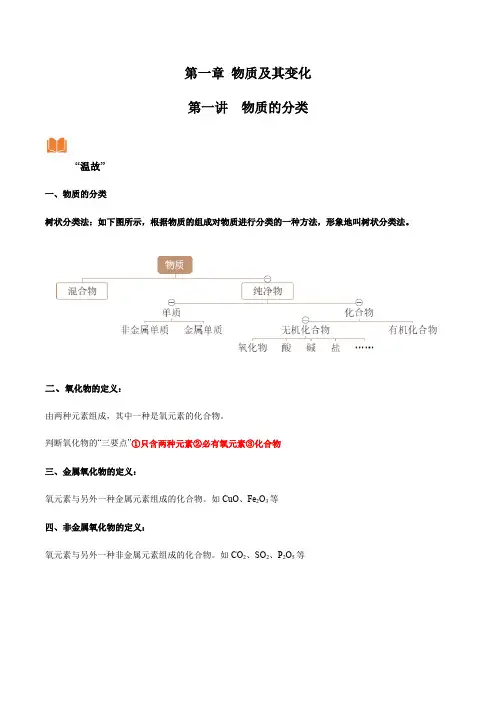 初高中化学教学衔接1