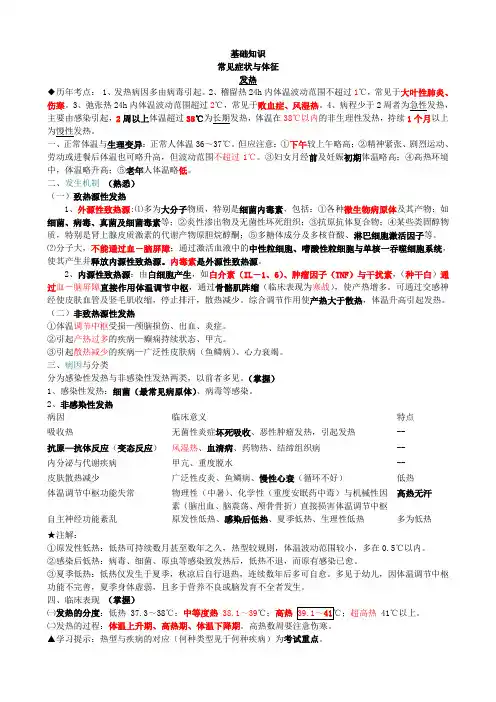内科主治医师考试基本知识部分