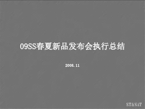 春夏新品发布会执行总结(ppt 22页)