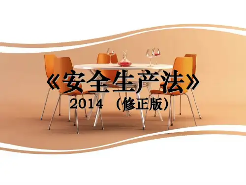 安全生产法培训(2014版)