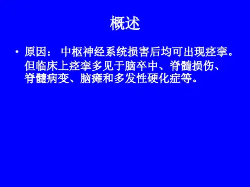 肌痉挛及处理ppt课件